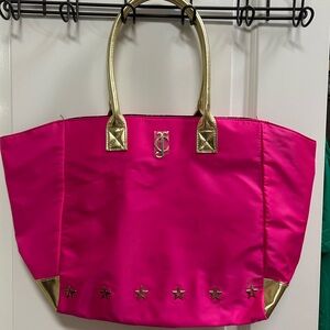 Juicy Couture Pink and Gold Tote Bag
